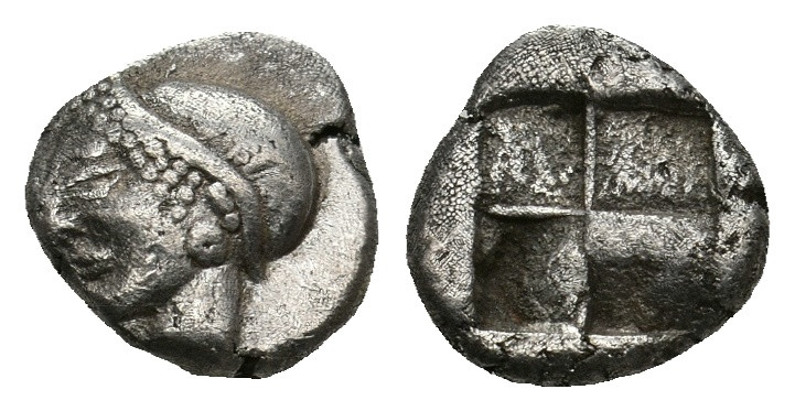 IONIA. Phokaia. Diobol (Circa 521-478 BC).
1.3 Gr. 9.4 mm.