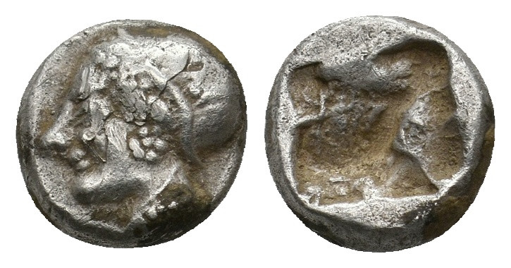 IONIA. Phokaia. Diobol (Circa 521-478 BC).
1.21 Gr. 9.9 mm.