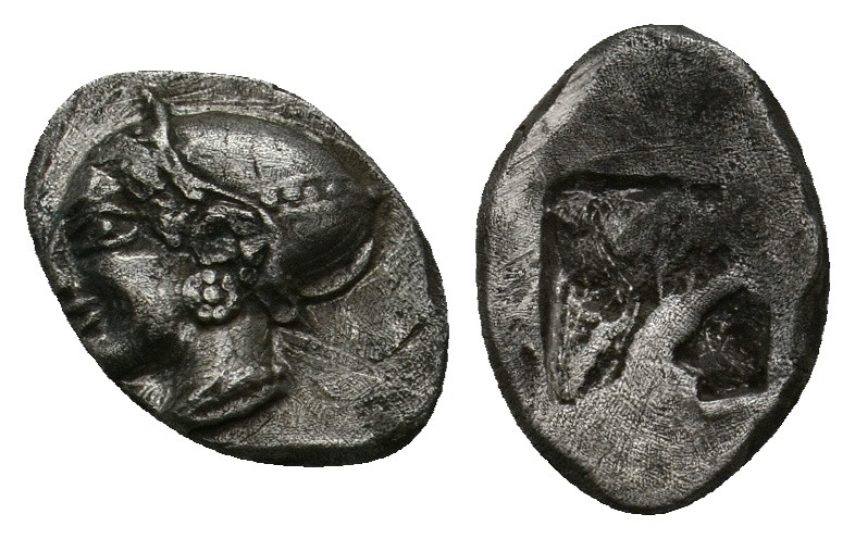 IONIA. Phokaia. Diobol (Circa 521-478 BC).
1.26 Gr. 12.8 mm.