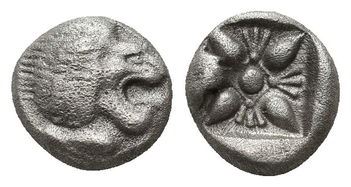 IONIA. Miletos. Obol or Hemihekte (6th-5th centuries BC).
1.11 Gr. 9.1 gr.