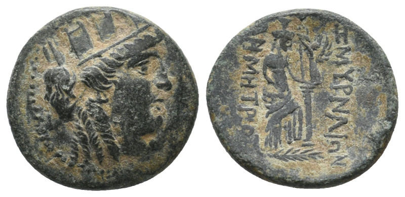 IONIA. Smyrna. Ae (Circa 170-145 BC).
4.18 Gr. 18.7 mm.