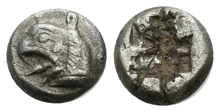 IONIA. Phokaia. Obol (Circa 521-478 BC).
1.4 Gr. 9.8 mm.