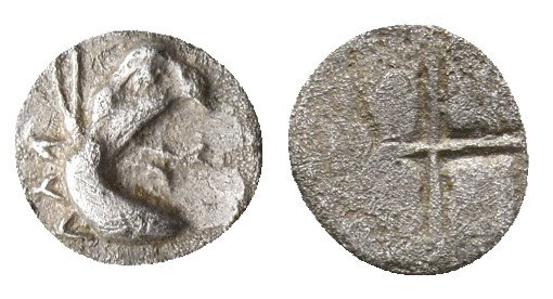 IONIA. Phokaia. Tetartemorion (Circa 530-510 BC).
0.15 Gr. 6.7 mm.