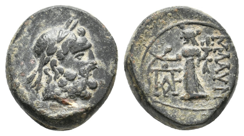 LYDIA. Blaundus. Ae (2nd-1st centuries BC).
3.71 Gr. 15.3 mm.