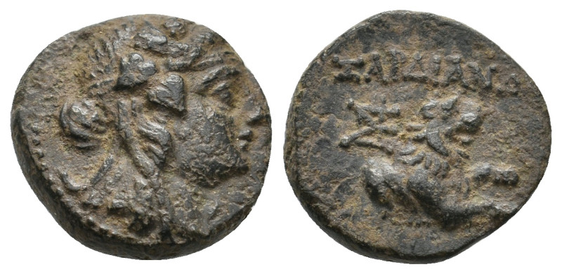 LYDIA. Sardeis 133 BC-14 AD. Ae.
4.18 Gr. 16.6 mm.