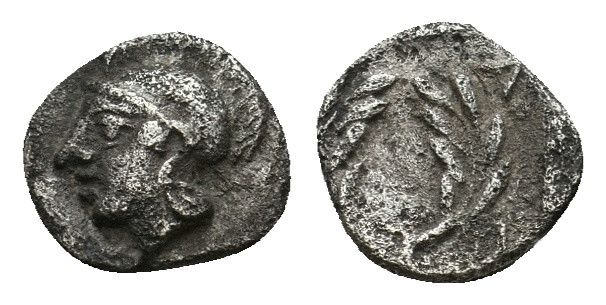 AEOLIS. Elaia. Hemiobol (Circa 450-440 BC).
0.36 Gr. 7.7 mm.