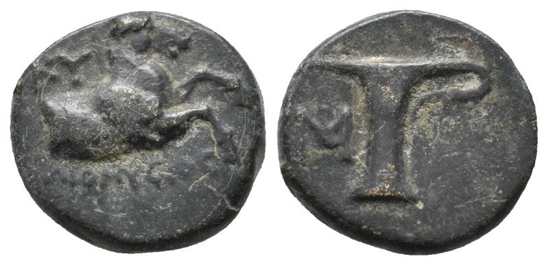 AEOLIS. Kyme. Ae (Circa 350-250 BC).
4.66 Gr. 16.4 mm.