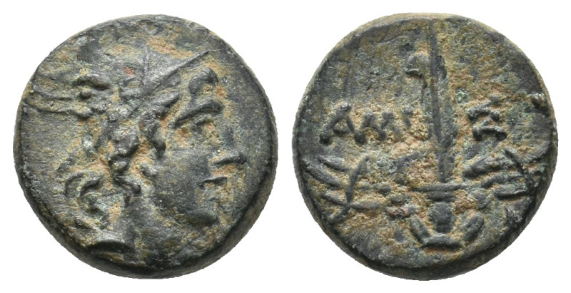 PONTOS. Amisos. Time of Mithradates VI Eupator (Circa 105-85 BC). Ae.
2.7 Gr. 1...