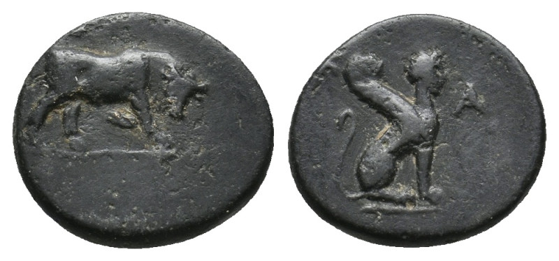 CARIA. Kaunos. Ae (Circa 350-300 BC). Ae.
1.57 Gr. 13 mm.