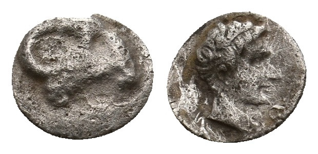 CARIA. Kasolaba. Hemiobol (4th century BC).
0.38 Gr. 7.9 mm.