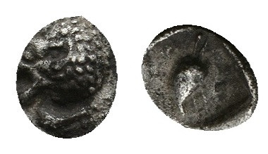 CARIA. Mylasa. Tetartemorion (Circa 420-390 BC).
0.13 Gr. 5.2 mm.