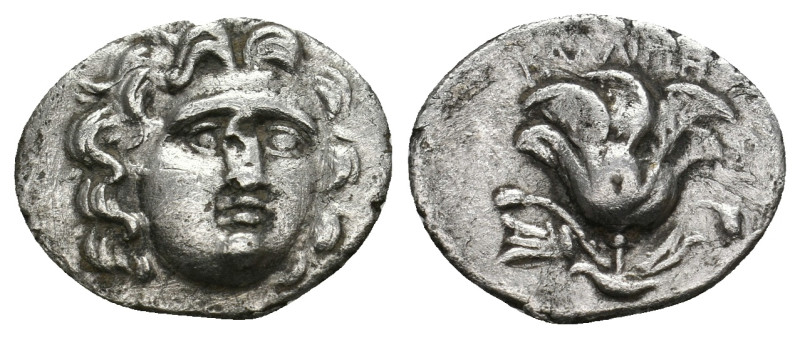 CARIA. Rhodes. Drachm (Circa 175-170 BC).
1.96 Gr. 17 mm.