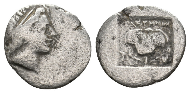 CARIA. Rhodes. Drachm (Circa 190-170 BC).
1.52 Gr. 15.3 mm.