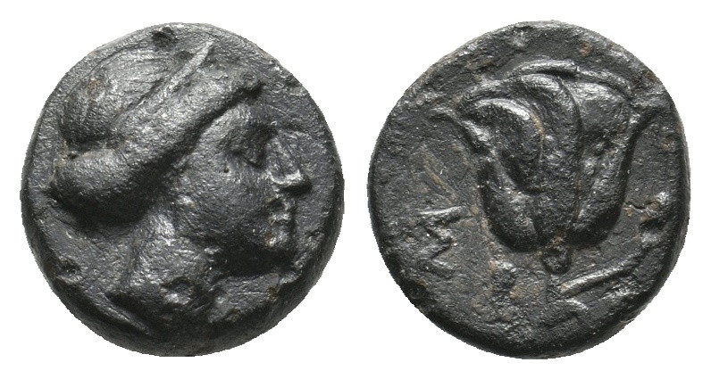 CARIA. Rhodes. (Circa 188-84 BC). Ae.
1.5 Gr. 10.6 mm.