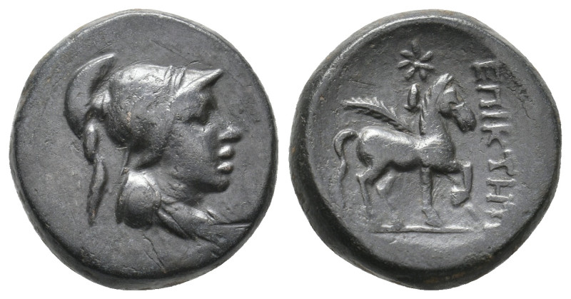 PHRYGIA. Epikteteis. Ae (2nd-1st centuries BC).
8.32 Gr. 11.8 mm.