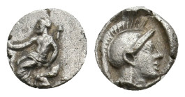 CILICIA. Tarsos. Pharnabazos (Persian military commander, 380-374/3 BC). Obol.
0.36 Gr. 8.1 mm.