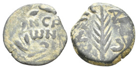 JUDAEA. Procurators. Porcius Festus (59-62). Ae Prutah. Jerusalem.
1.50 Gr. 15.1 mm.