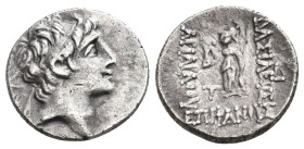 KINGS OF CAPPADOCIA. Ariarathes V Eusebes Philopator (Circa 163-130 BC). Drachm.
4.15 Gr. 17.1 mm.