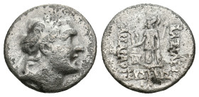 KINGS OF CAPPADOCIA. Ariarathes V Eusebes Philopator (Circa 163-130 BC). Drachm.
4.06 Gr. 16.4 mm.