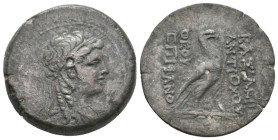 SELEUKID KINGDOM. Antiochos IV Epiphanes (175-164 BC). Ae.
18.25 Gr. 28.8 mm.