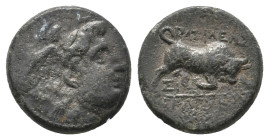 SELEUKID KINGDOM. Seleukos I Nikator (312-281 BC). Ae.
2.58 Gr. 14 mm.