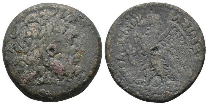 PTOLEMAIC KINGS OF EGYPT. Ptolemy III Euergetes (246-222 BC). Ae.
13.89 Gr. 27....