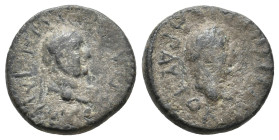 UNCERTAIN. Titus and Domitian (Caesares, 69-79 and 69-81 ). Ae.
1.88 Gr. 16.9 mm.