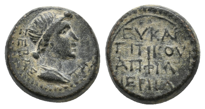 PHRYGIA. Eucarpea. Tiberius (14-37). Ae.
3.06 Gr. 13.4 mm.