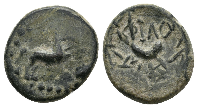 PHRYGIA. Philomelion. Late 2nd-1st century BC. Ae.
3.14 Gr. 16.6 mm.