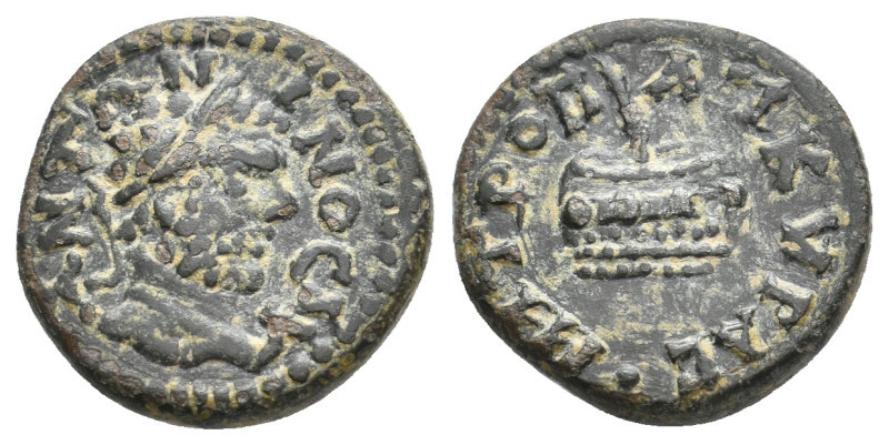 GALATIA. Ancyra. Caracalla (198-217). Ae.
3.77 Gr. 16.7 mm.