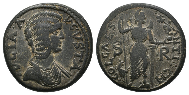 PISIDIA. Antioch. Julia Domna (Augusta, 193-217). Ae.
25.25 Gr. 25 mm.