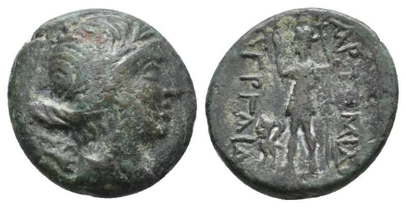 PAMPHYLIA. Perge. Ae (2nd century BC).
4.11 Gr. 17.2 mm.