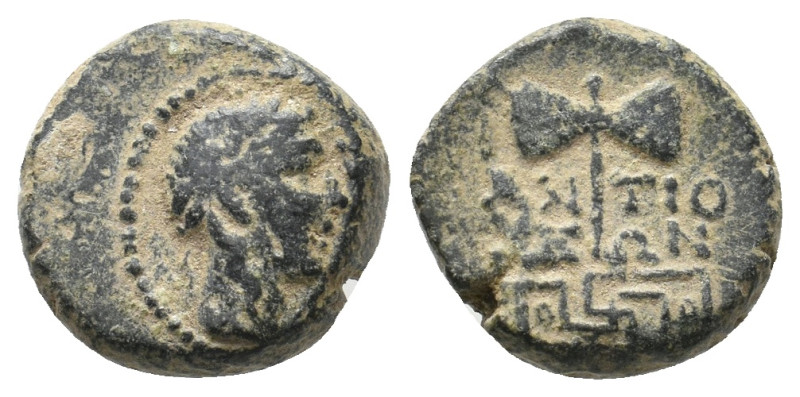 CARIA. Antioch. Pseudo-autonomous (Circa 2nd century). Ae.
3.5 Gr. 13.4 mm.