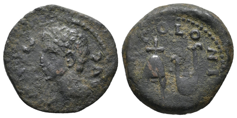 SPAIN. Colonia Patricia. Augustus 27-14 AD. Ae.
5.21 Gr. 23mm.