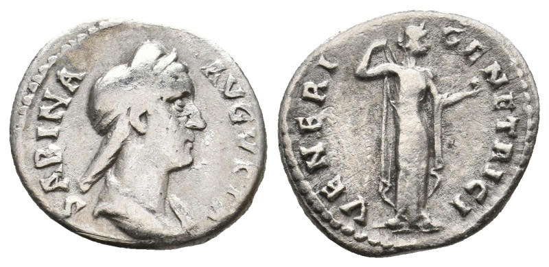 SABINA (Augusta, 128-136/7). Denarius. Rome.
2.91 Gr. 17.9 mm.