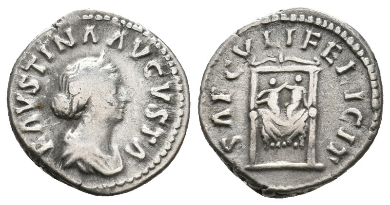 FAUSTINA II (Augusta, 147-175/6). Denarius. Rome.
3.32 Gr. 18.4 mm.