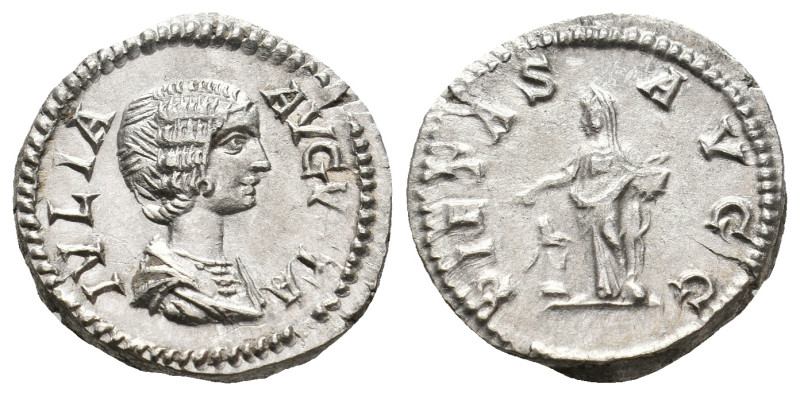 JULIA DOMNA (Augusta, 193-217). Denarius. Rome.
3.37 Gr. 17 mm.