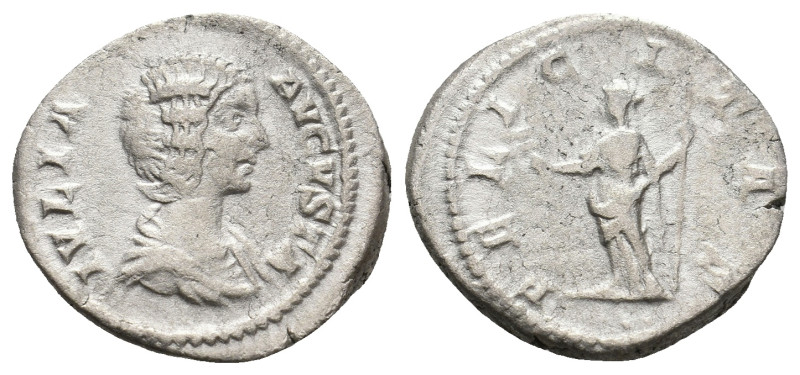 JULIA DOMNA (Augusta, 193-211). Denarius. Rome.
3.22 Gr. 19.5 mm.