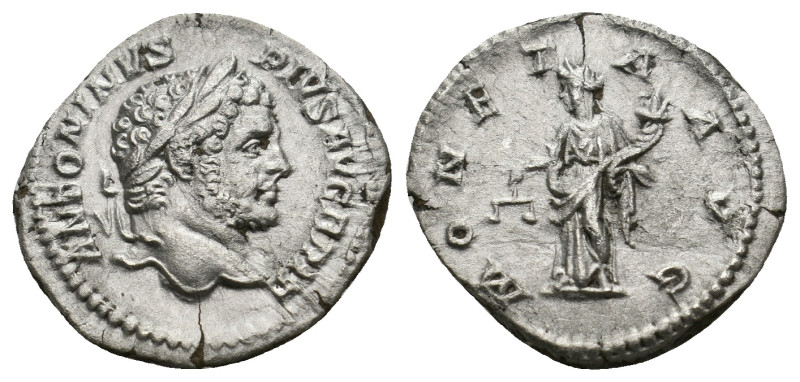 CARACALLA (198-211). Denarius. Rome.
3.02 Gr. 18.8 mm.