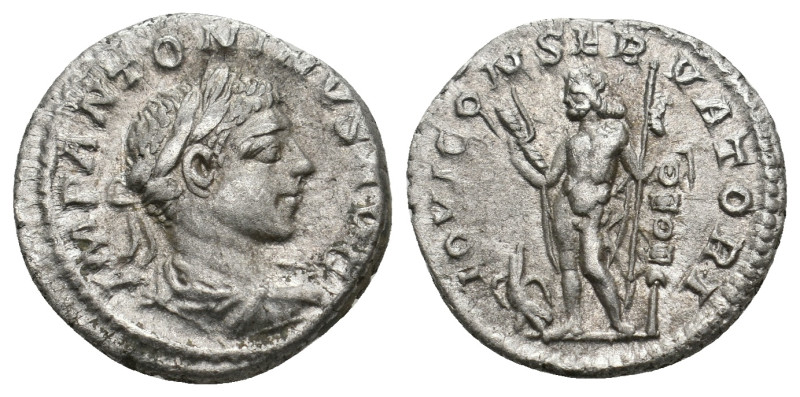 ELAGABALUS (218-222). Denarius. Rome.
3.2 Gr. 18.1 mm.