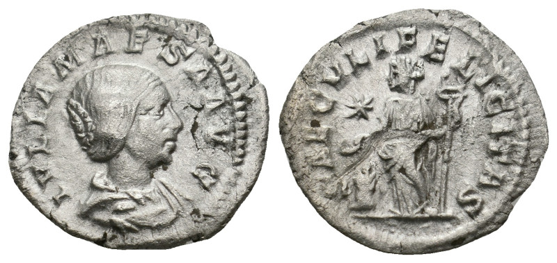 JULIA MAESA (Augusta, 218-224/5). Denarius. Rome.
2.18 Gr. 20.4 mm.