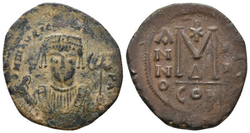 MAURICE TIBERIUS (582-602). Follis. Constantinople. Dated RY 20 (601/2).
11.94 ...