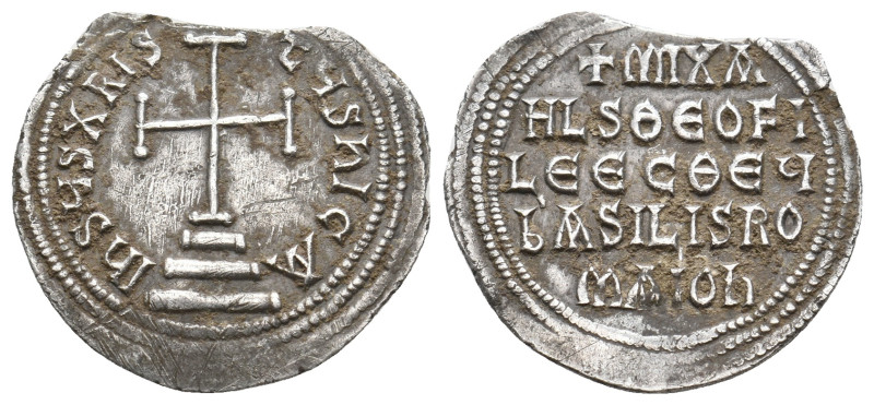 MICHAEL II THE AMORIAN with THEOPHILUS (820-829). Miliaresion. Constantinople.
...