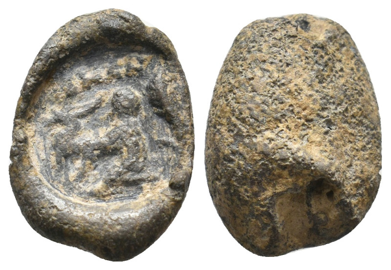 IONIA. Ephesus. PB Tessera (Circa 2nd-3rd centuries).
4.29 Gr. 18 mm.