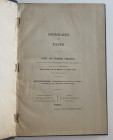 Bourgey M.E. Boudin M.E. Monnaies des Papes Paris 15-16 Juin 1914. Full cloth, pp. 61, lots 660, XII b/w plates. Good condition