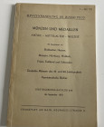 Busso Peus. Katalog 258. Munzen und Medaillen, Antike, Mottelalter, Neuzeit. Frankfurt 29 September 1958. Softcover, pp.89, lots 2865, 16 b/w playes. ...