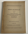 Busso Peus. Katalog 264. Munzen und Medaillen. Frankfurt 01-03 1963. Softcover, pp. 95, lots 3074, 35 b/w plates. With prices realized list. Good cond...