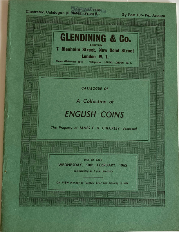 Glendining & Co., Catalogue of A Collection of English Coins The Property of Jam...