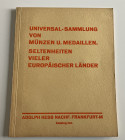 Hess A. Katalog 203. Universal Sammlung Von Munzen U. Medaillen Seltenheiten Vieler Europaischer Lander. Frankfurt 16 Februar 1931. Softcover, pp. 70,...