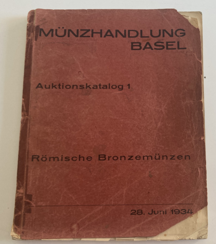 Munzhandlung Basel Auktiokatolog 1. Romische Bronzemunzen einer alten Furstliche...